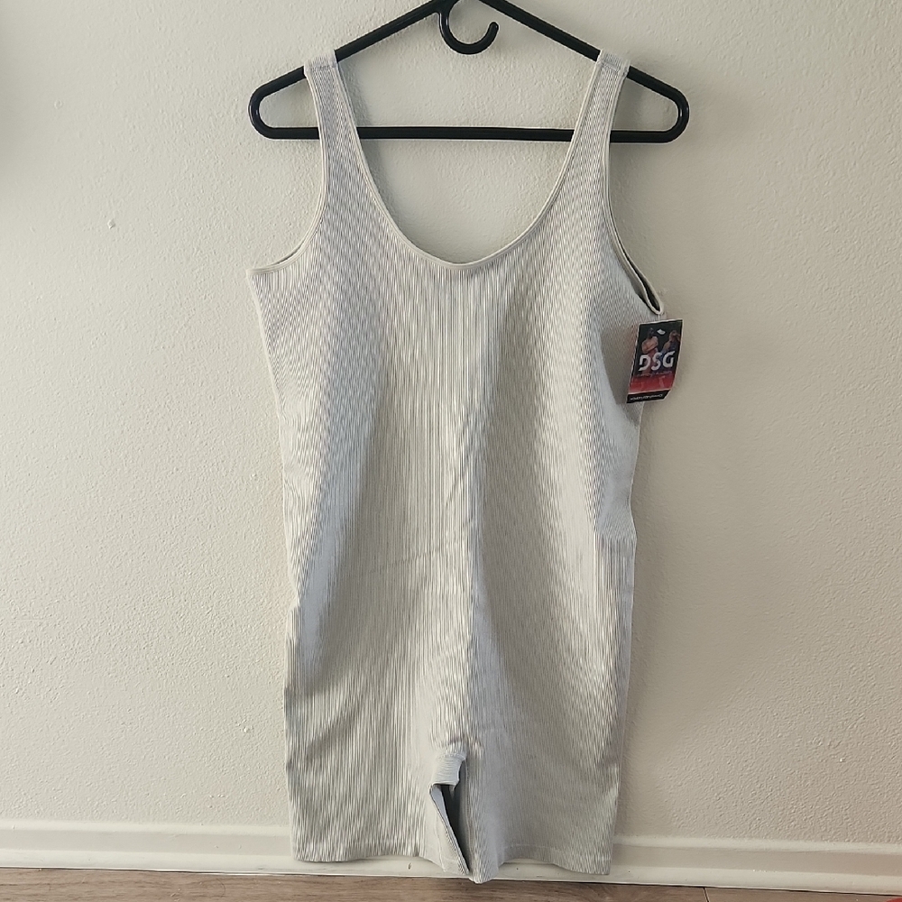 DSG Light Heather Grey Textured Seamless Bodysuit
